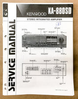 Kenwood KA-880SD Integrated Amplifier Service Manual *Original*