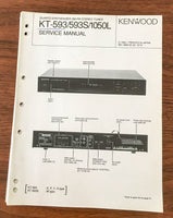 Kenwood KT-593 KT-1050L TUNER Service Manual *Original*