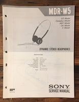 Sony MDR-25 Headphone Service Manual *Original*