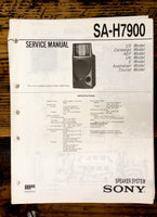 Sony SA-H7900 Speaker  Service Manual *Original*