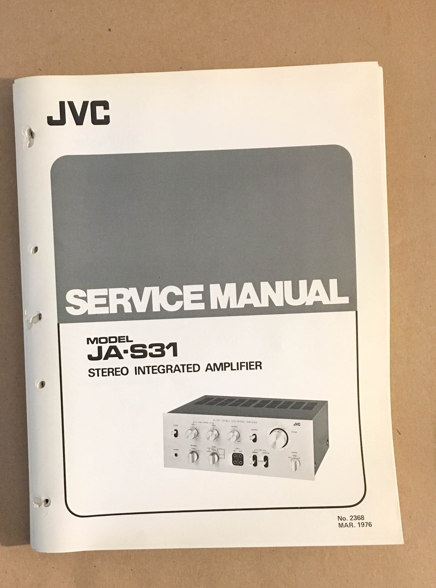 JVC JA-S31 Amplifier  Service Manual *Original*