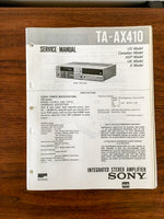 Sony TA-AX410 Amplifier Service Manual *Original*