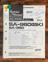 Pioneer SA-960 Amplifier  Service Manual *Original*