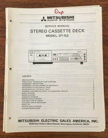 Mitsubishi DT-52  Service Manual *Original* #1