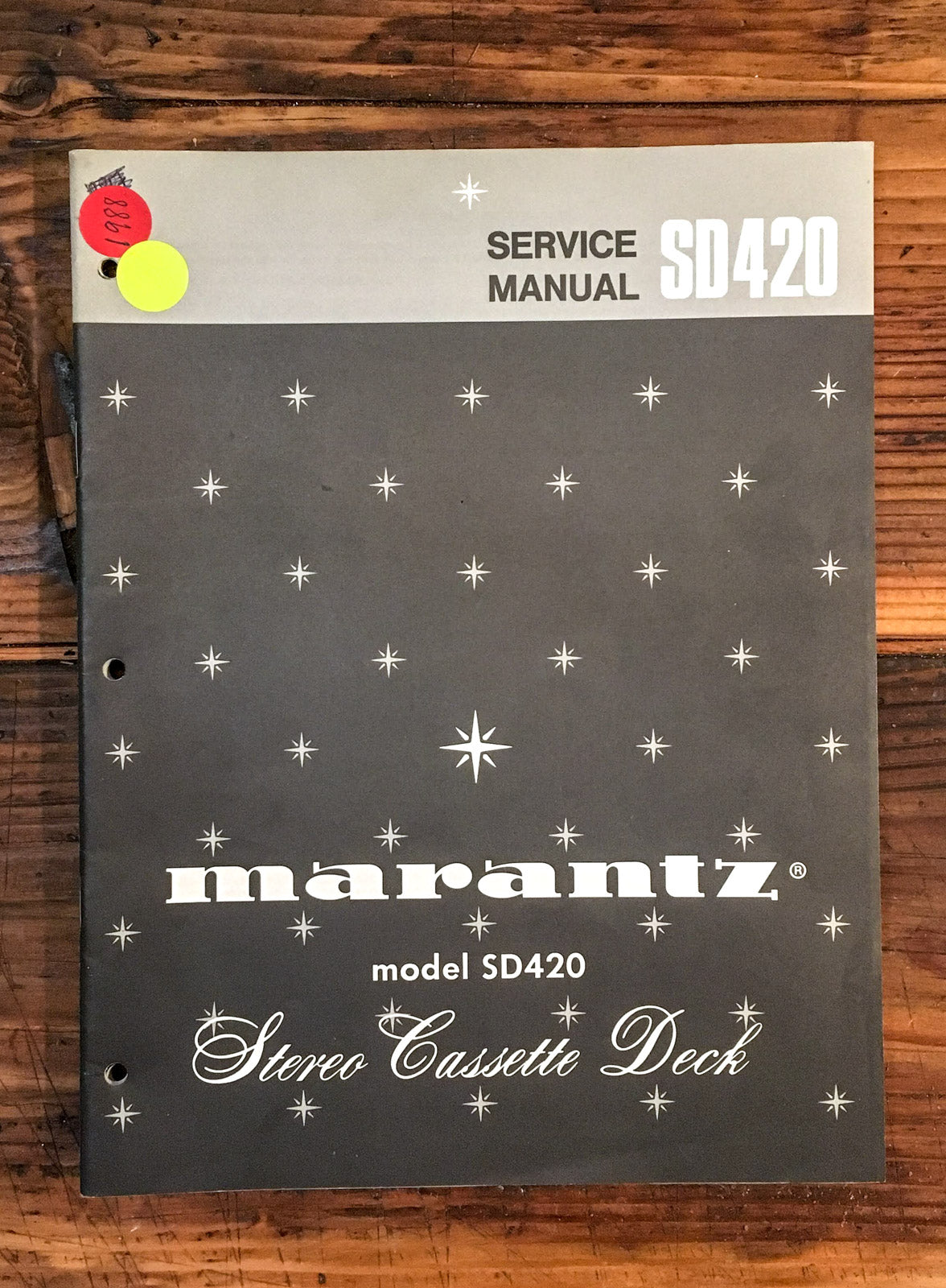 Marantz SD420 SD-420 Cassette  Service Manual *Original*