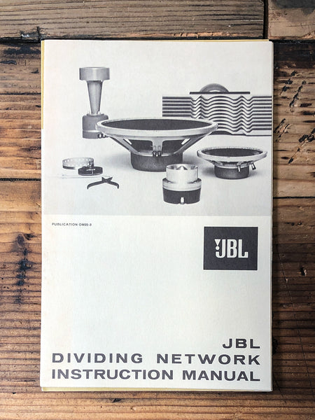 JBL Dividing Network / Crossover LX-5 N7000 ++  Owner / User Manual *Original*