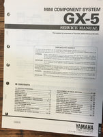 Yamaha GX-5 Stereo Service Manual *Original*