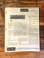 Altec Model 1606A Mixer / Amplifier User / Operating Manual *Original*