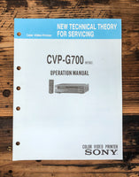 Sony CPV-G700 RMT-7 Color Video Printer  Operation Manual *Original*