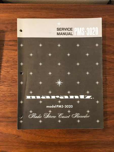 Marantz PMS-3020 Cassette Recorder Service Manual *Original*
