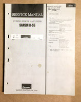 Sansui B-55 Amplifier Service Manual *Original*