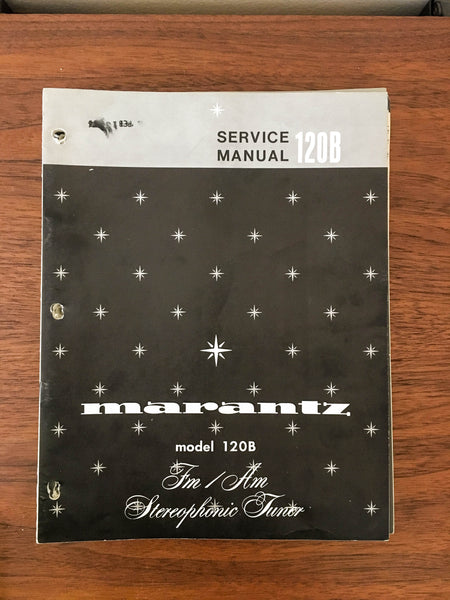 Marantz Model 120B Tuner Service Manual *Original*