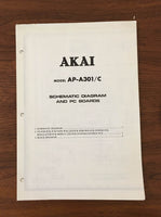 Akai AP-A301 / AP-301C TURNTABLE RECORD PLAYER Service Manual *Original*