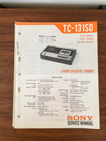 Sony TC-131SD Tape Recorder Service Manual *Original*