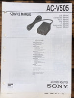 Sony AC-V505 Charger  Service Manual *Original*