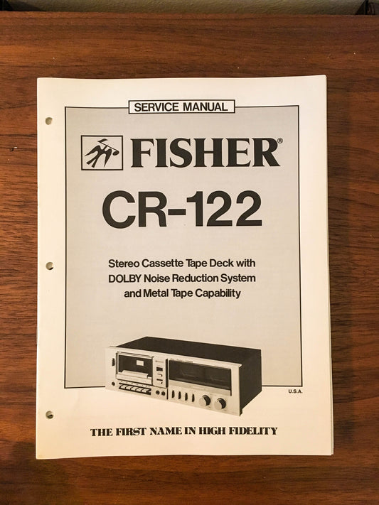 Fisher CR-122 Cassette Service Manual *Original* #2