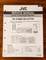 JVC RX-212 RX-217 BK TN Receiver Service Manual *Original*