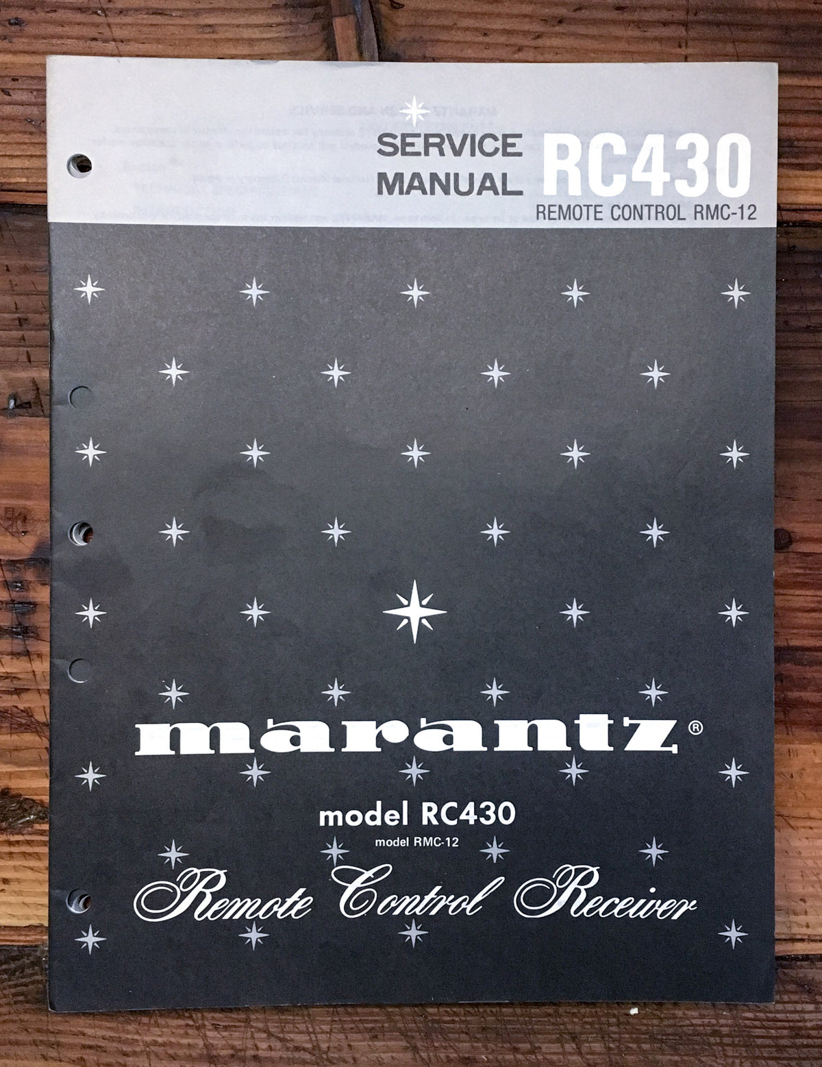 Marantz RC-430 RC430 Remote Control  Service Manual *Original*