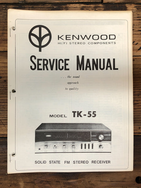 Kenwood TK-55 Receiver  Service Manual *Original*