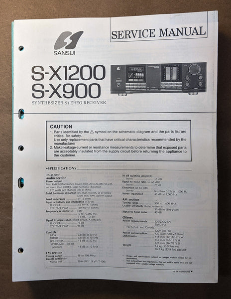 Sansui  S-X1200 S-X900 Receiver Service Manual *Original*