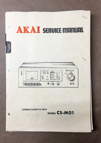 Akai CS-M01 Cassette Service Manual *Original*