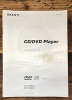 Sony DVP-S560D DVP-S565D DVD Player  Owners / User Manual *Original* #1