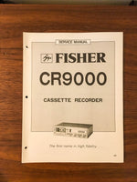 Fisher CR-9000 CR9000 Cassette Service Manual *Original*