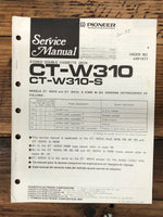 Pioneer CT-W310 CT-W310-S Cassette  Service Manual *Original*