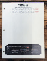 Yamaha KX-W302U KX-W202U Cassette 3pg  Dealer Brochure *Orig*