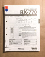 Yamaha RX-770 Receiver  Service Manual *Original*