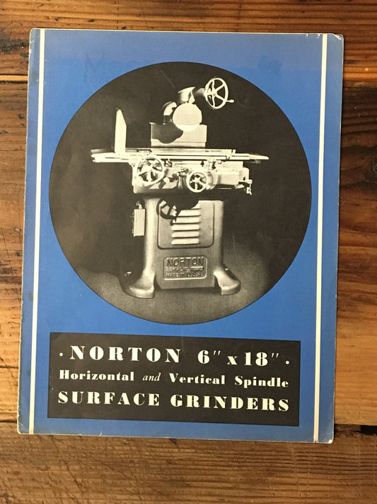 Norton Horizontal & Vertical Surface Grinders 11 pg Dealer Brochure *Original*