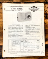 Philco Ford T-45 Code 126 Radio Service Manual *Original*