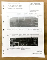 Kenwood KA-895 KA-995 Integrated Amplifier Service Manual *Original*