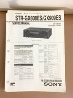 Sony STRGX808ES GX909ES Receiver  Service Manual *Original*