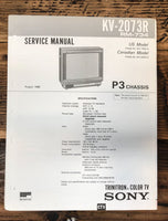 Sony KV-2073R TV  Service Manual *Original*