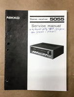 Nikko Model 5055 Receiver Service Manual *Original*