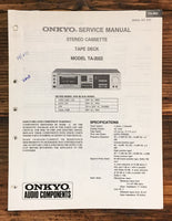 Onkyo TA-2022 Cassette  Service Manual *Original*