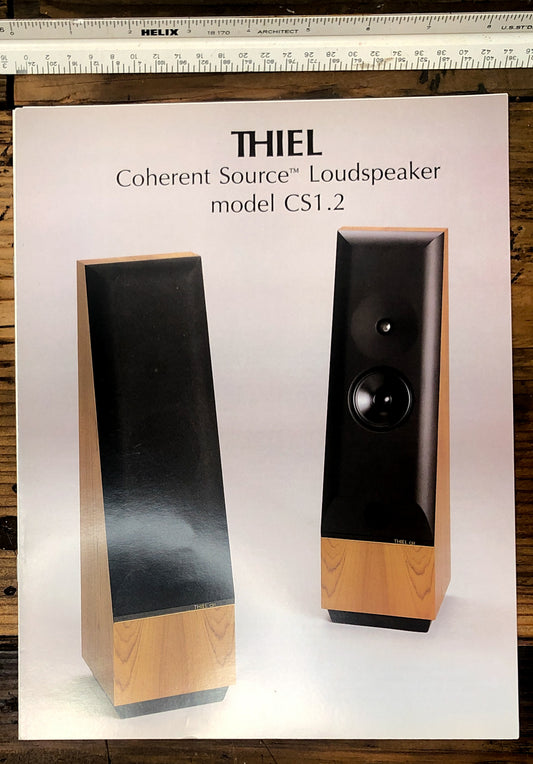 Thiel CS 1.2 Speaker Dealer Brochure 6 pgs *Original*