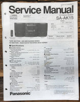 Panasonic SA-AK15 Stereo  Service Manual *Original*