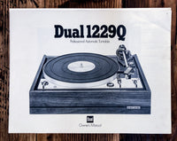Dual  Model 1229Q Record Player / Turntable  Owner / User Manual *Original*