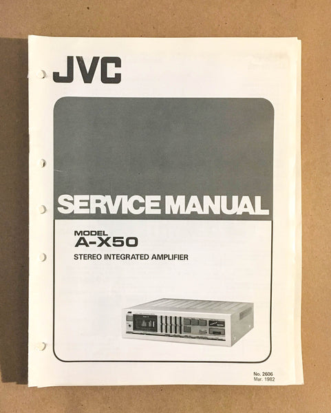 JVC A-X50 Amplifier  Service Manual *Original*