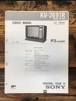 Sony KV-2691R TV  Service Manual *Original*