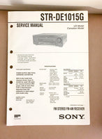 Sony STR-DE1015G Receiver  Service Manual *Original*