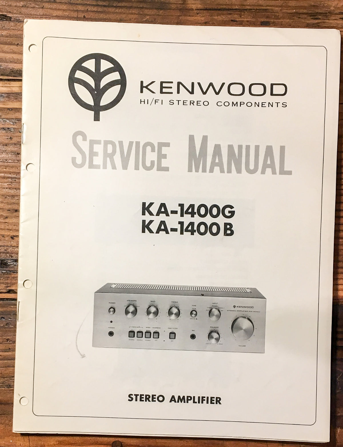 Kenwood KA-1400G KA-1400 B Receiver  Service Manual *Original*