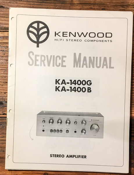 Kenwood KA-1400G KA-1400 B Receiver  Service Manual *Original*