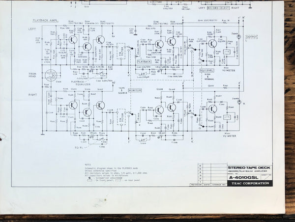 Service Manual *Original* – Vintage Audio Store - Vintage Service ...