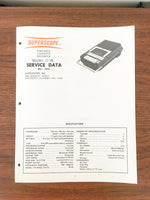 Superscope / Marantz C-76 Cassette Service Manual *Original*