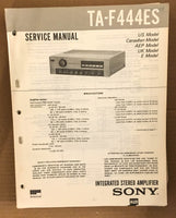 Sony TA-F444ES Stereo Amplifier Service Manual *Original*