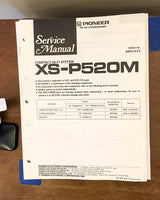 Pioneer XS-P520M Stereo System Service Manual *Original*