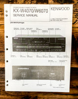 Kenwood KX-76R Cassette  Service Manual *Original*